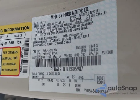 2014 Lincoln Mkz Hybrid from USA, damaged, VIN 3LN6L2LU1ER805987